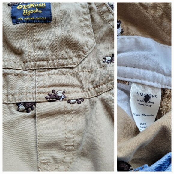Lot of 3 Baby Jeans Overalls OshKosh B'gosh Polo Jeans Co. - Picture 12 of 12